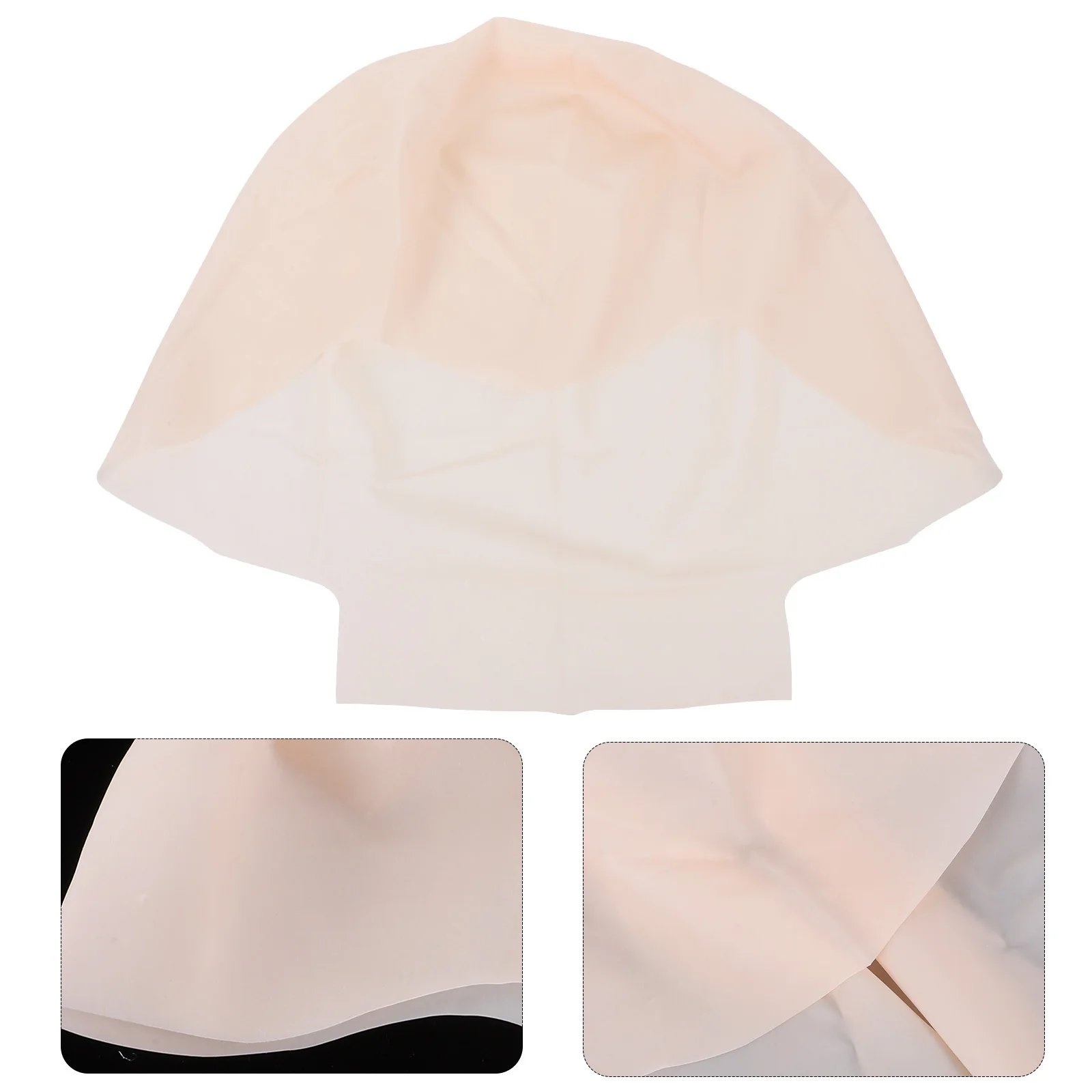 Kaal Cap Latex voor Mannen Vrouwen Cosplay Kostuum Accessoire Prank Show Kaal Hoofd Cover Rollenspel Halloween Grappige Hoed