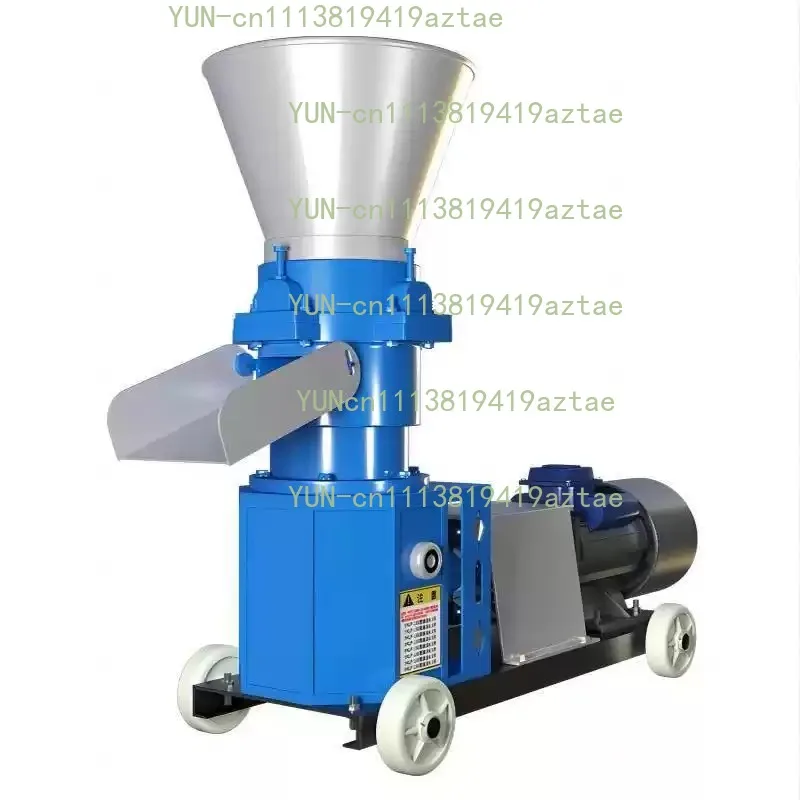 Mini Animal Feed Pelletizer, Wood & Feed Pellet Manufacturing Processor for Chicken Fish Pig Goat Cattle Cat Livestock Poultry