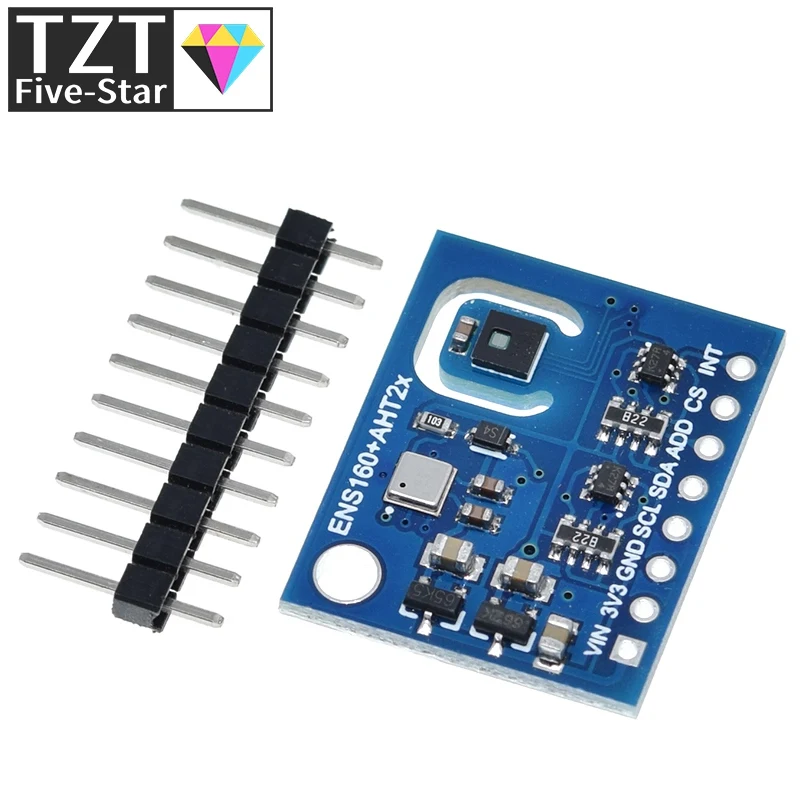 Imagem -05 - Dióxido de Carbono para Arduino Tvoc Qualidade do ar e Temperatura e Umidade Sensor Ens160 Mais Aht21 Ccs811 Co2 Co2