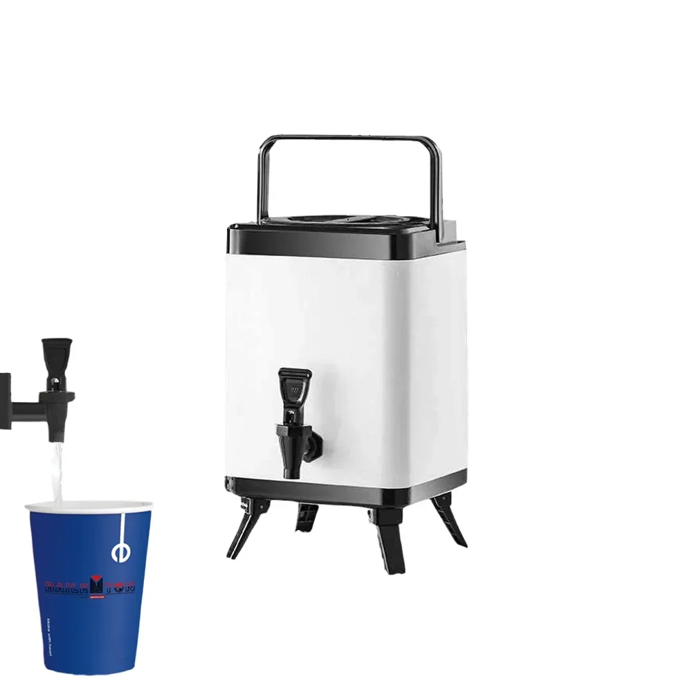 

8L Heat Barrel Milk Tea Stainless Steel Insulated Thermos Soup Food Warmer Commercial Catering Equipment Insulation Barrels