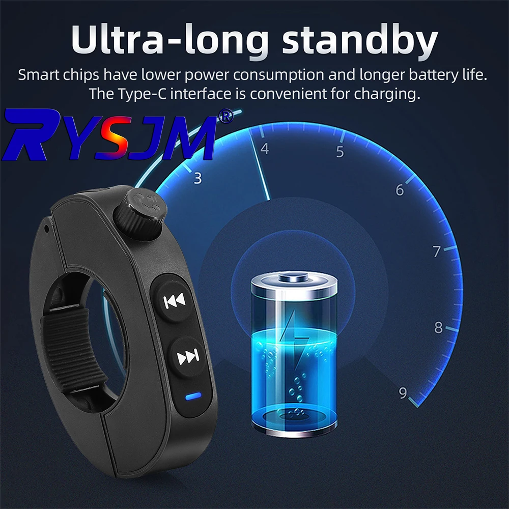 Motorcycle Handlebar Media Controller Steering Wheels Switch Bluetooth-compatible Wireless Media Smart Phone Remote Controller