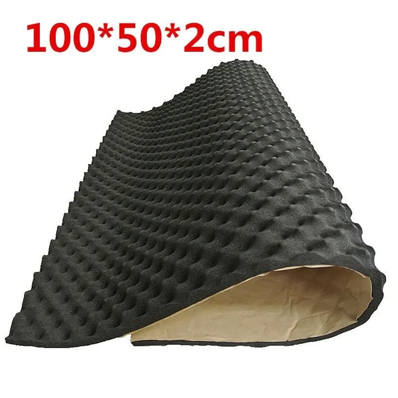 2cm Car Deadener Noise Insulation Acoustic Dampening Foam Subwoofer Mat Car Hood Insulation Silent Self-Adhesive Sound-Absorbing