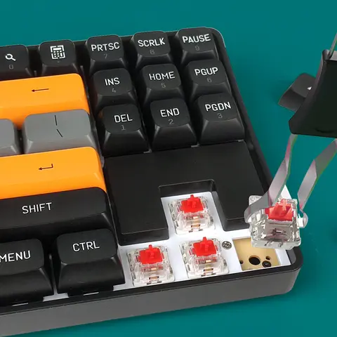 Aigo Mechanische Gaming-Tastatur, 2,4 G, kabellos, USB Typ C, kabelgebunden, blauer Schalter, 89-Tasten, Hot-Swap, wiederaufladbare Gamer-Tastatur