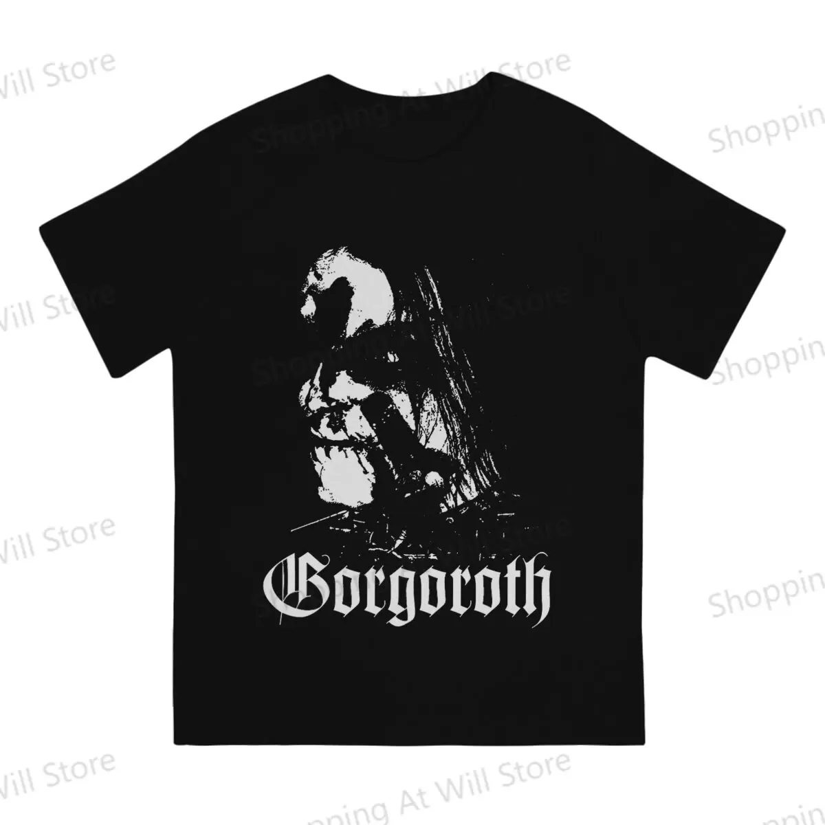 Vintage Street Tshrit Gorgoroth Closeup Men's and Women's T-shirts  Black Metal Band Rock top Street Clothing S-6XL