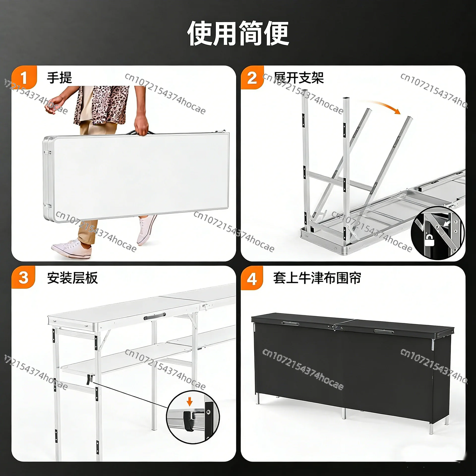 Mesa Plegable de Aleación de A - Outdoor Camping Table With Storage reseña y precio
