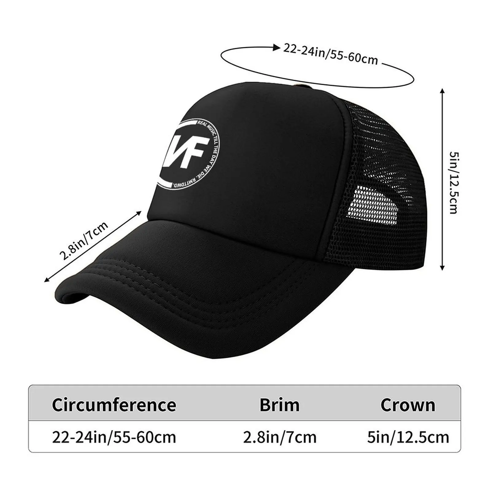 NF الموسيقى الحقيقية حتى يومنا موت قبعة بيسبول قبعة رجل فاخر Snapback قبعة قبعة الرجال المفاجئة مرة أخرى قبعة الرجال العلامة التجارية الفاخرة المرأة