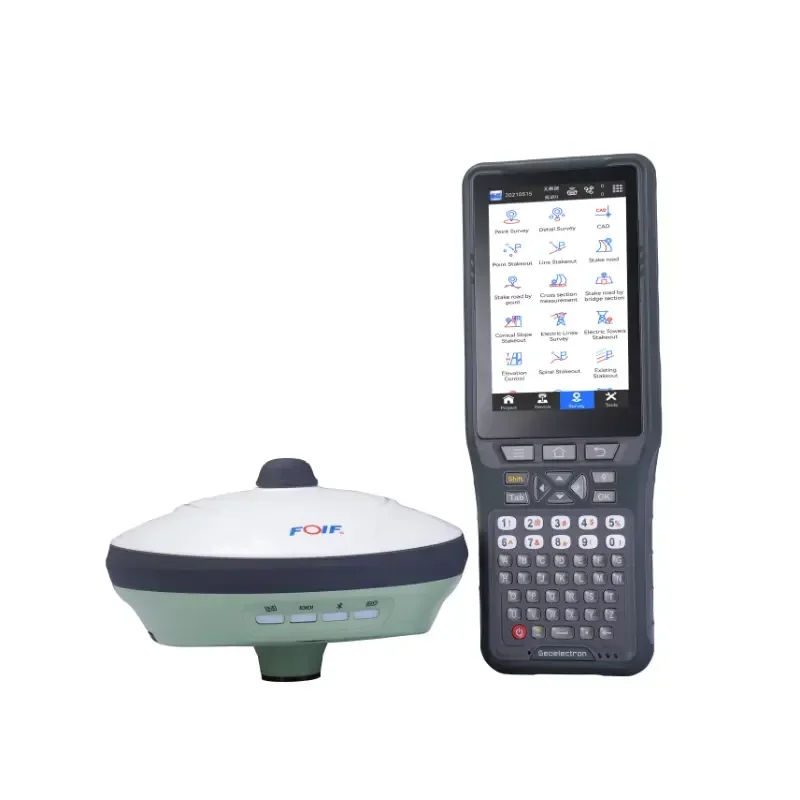 เครื่องรับสัญญาณ GPS ความเร็วสูง FOIF A70 PRO แบบสองความถี่ พร้อม IMU สำหรับการสำรวจแบบเอียง GPS GNSS RTK