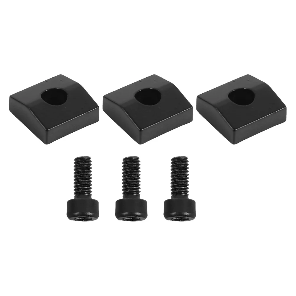 

3 set Electric Guitar Locking Nut Clamps Black Hexagon Screws For Tremolo Bridge Iron Blocks Stable Tuning
