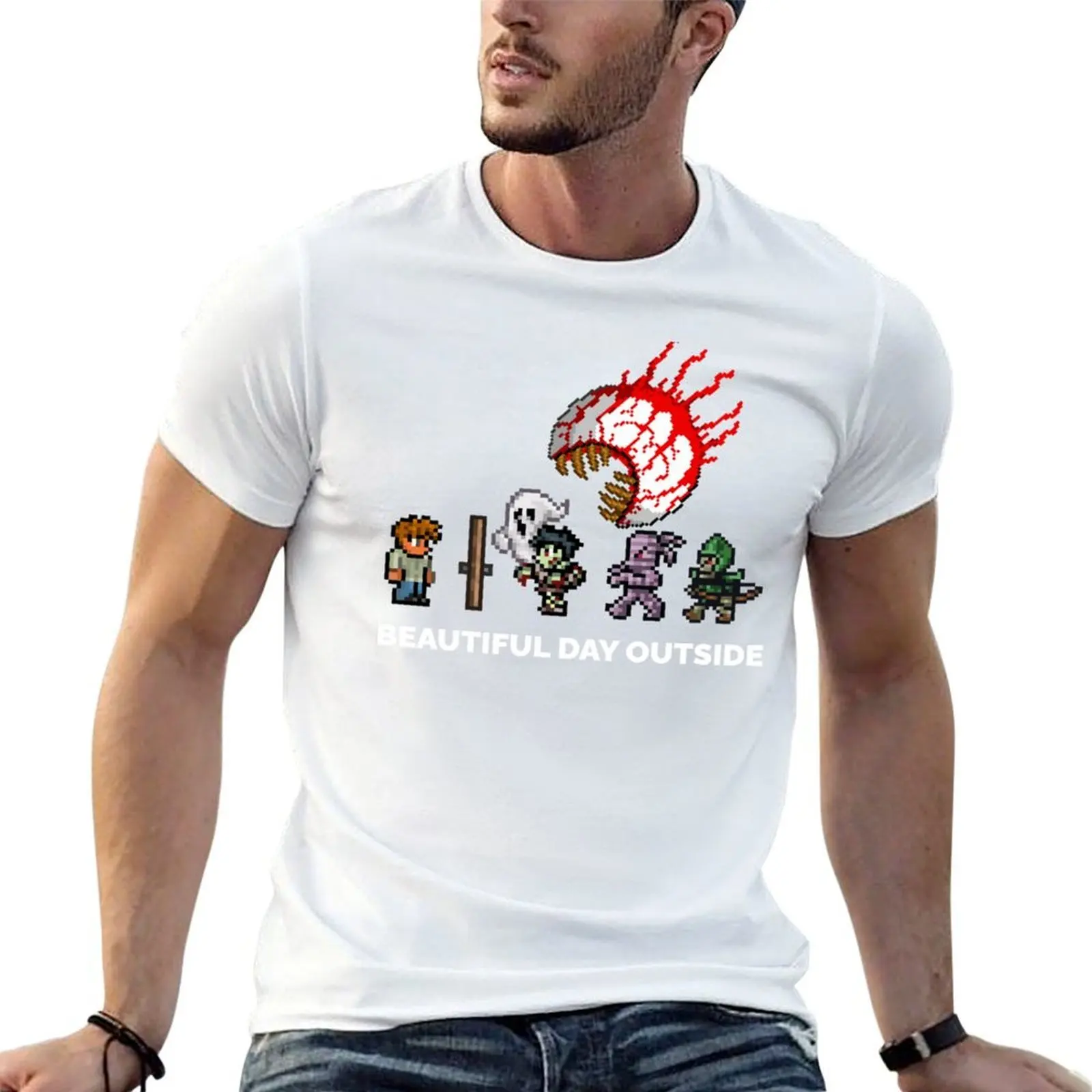 

mens womens terraria game T-Shirt t shirt man cotton anime tshirt T-Shirt