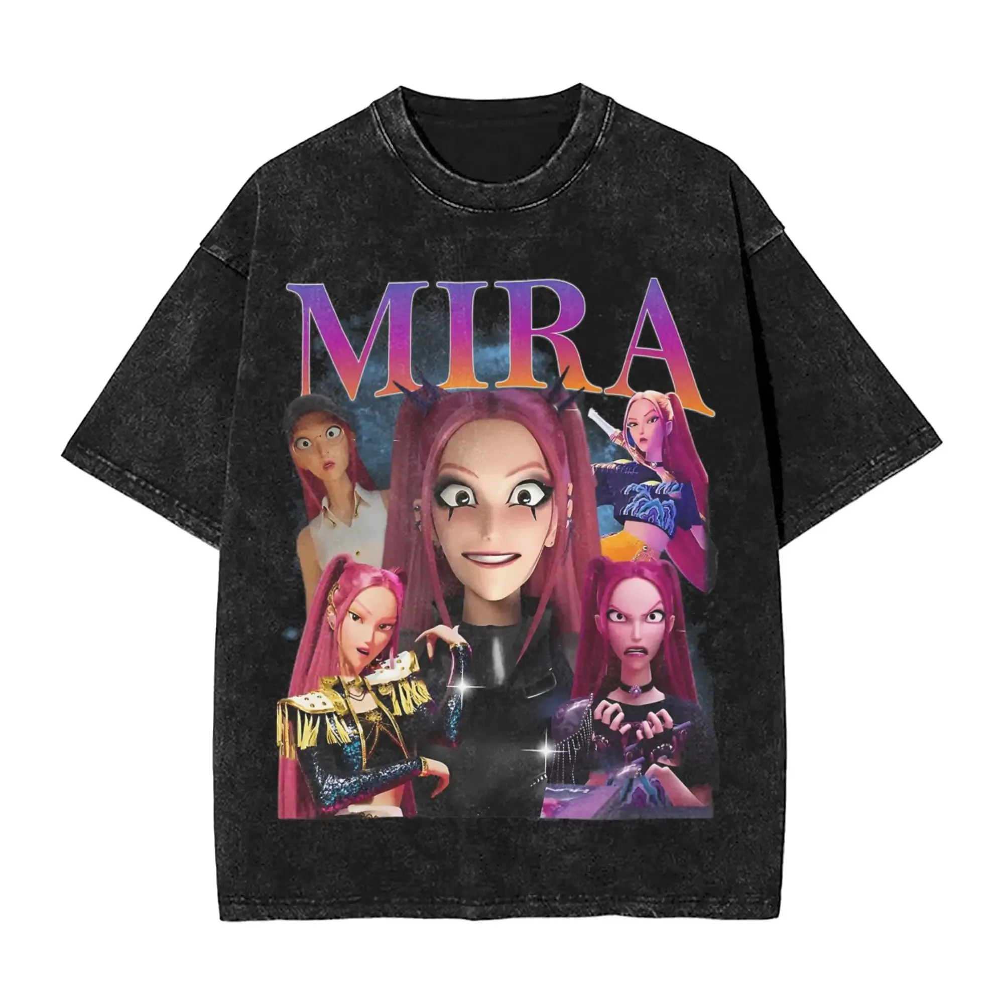 

K-pop Demon Hunters Rumi Pattern Fashion Short Sleeved Tees Summer Men Women T-shirt Cotton Breathable Multicolor O-collar Tops