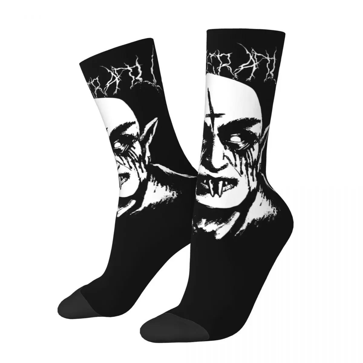 

Unisex Black Metal Nosferatu Nosferatu The Vampire Socks Cotton Casual Socks Novelty Product Middle Tube Socks