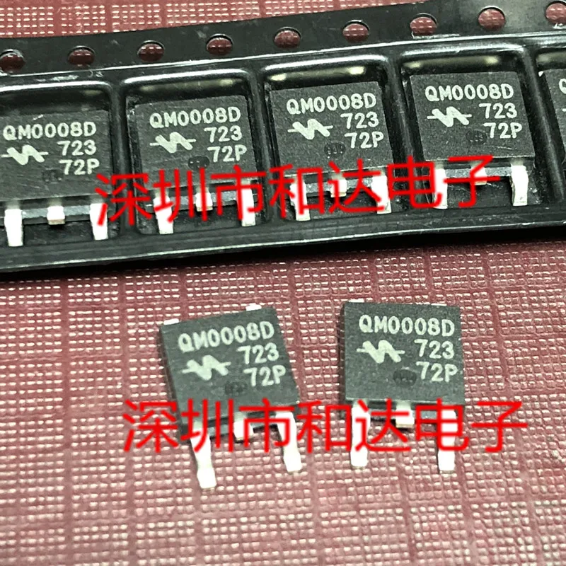 10pcs orginal new QM0008D MOS Field Effect Tube SMD TO-252 100V 5.4A