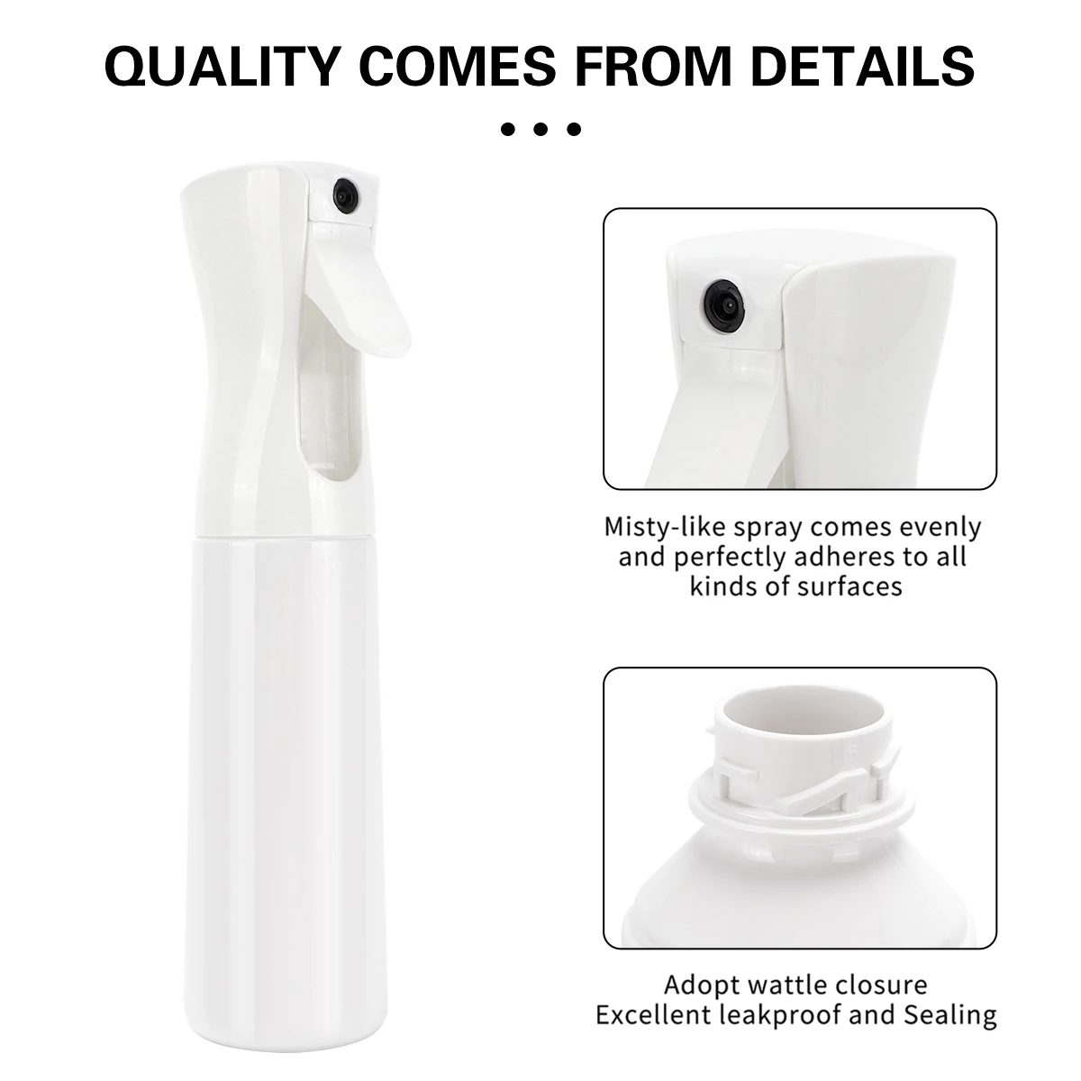 200/300ML Spray Bottles Ultra Fine Mist Sprayer for Hair Styling Cleanin Plants Misting & Skin Care Continuous Spray Bottle Tool