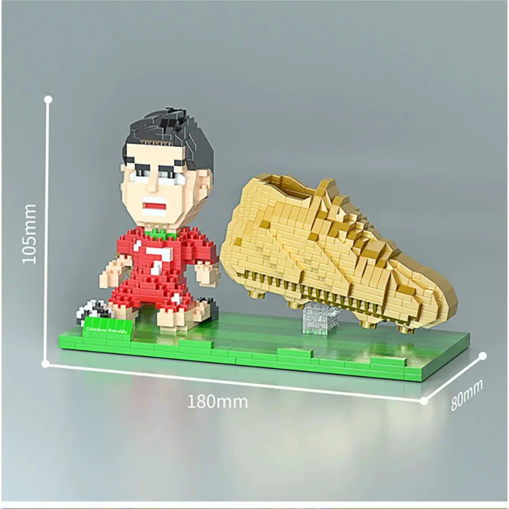 2022 Football Player Model Mini Size Building Blocks Creative DIY Pen Holder Mobile Phone Holder Bricks Toys For Children Gifts