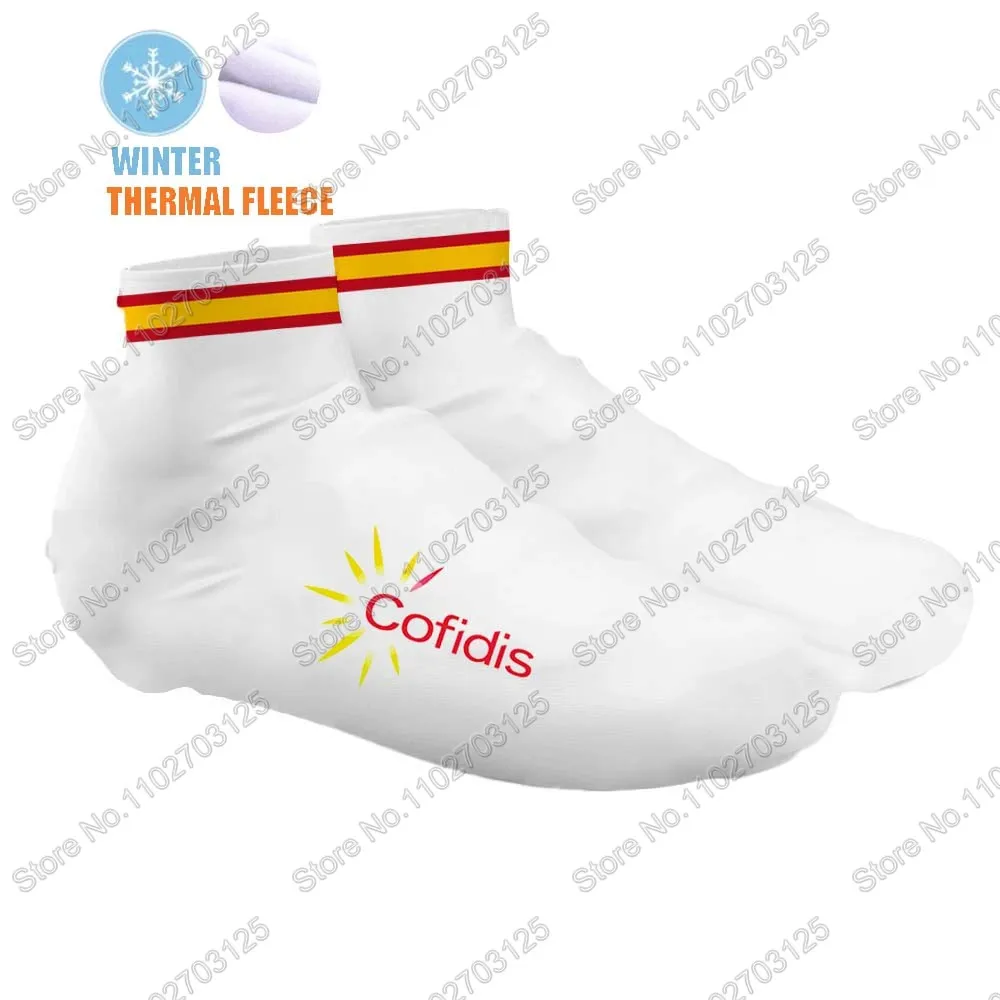 Cofidis Team 2024 Cycling Shoe Covers Road Bike Shoes Cover MTB Spain Jerseys Dust-proof Non-slip Outdoor Bicycle Overshoes