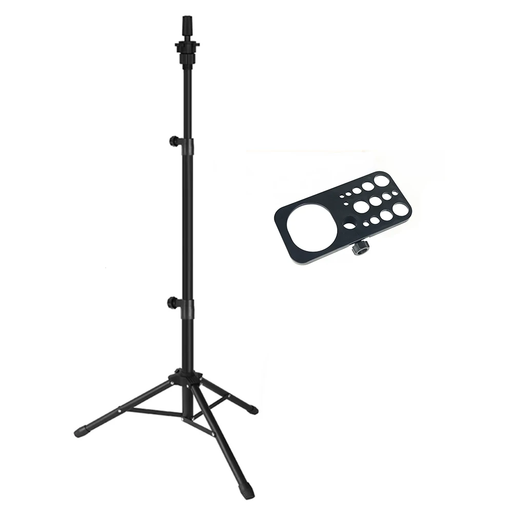 50 Inch Adjustable Metal Wig Stand With Tool Tray - Ideal For Cosmetology & Hairdressing. A Stable Tripod Mannequin Head Stand_voghion.com