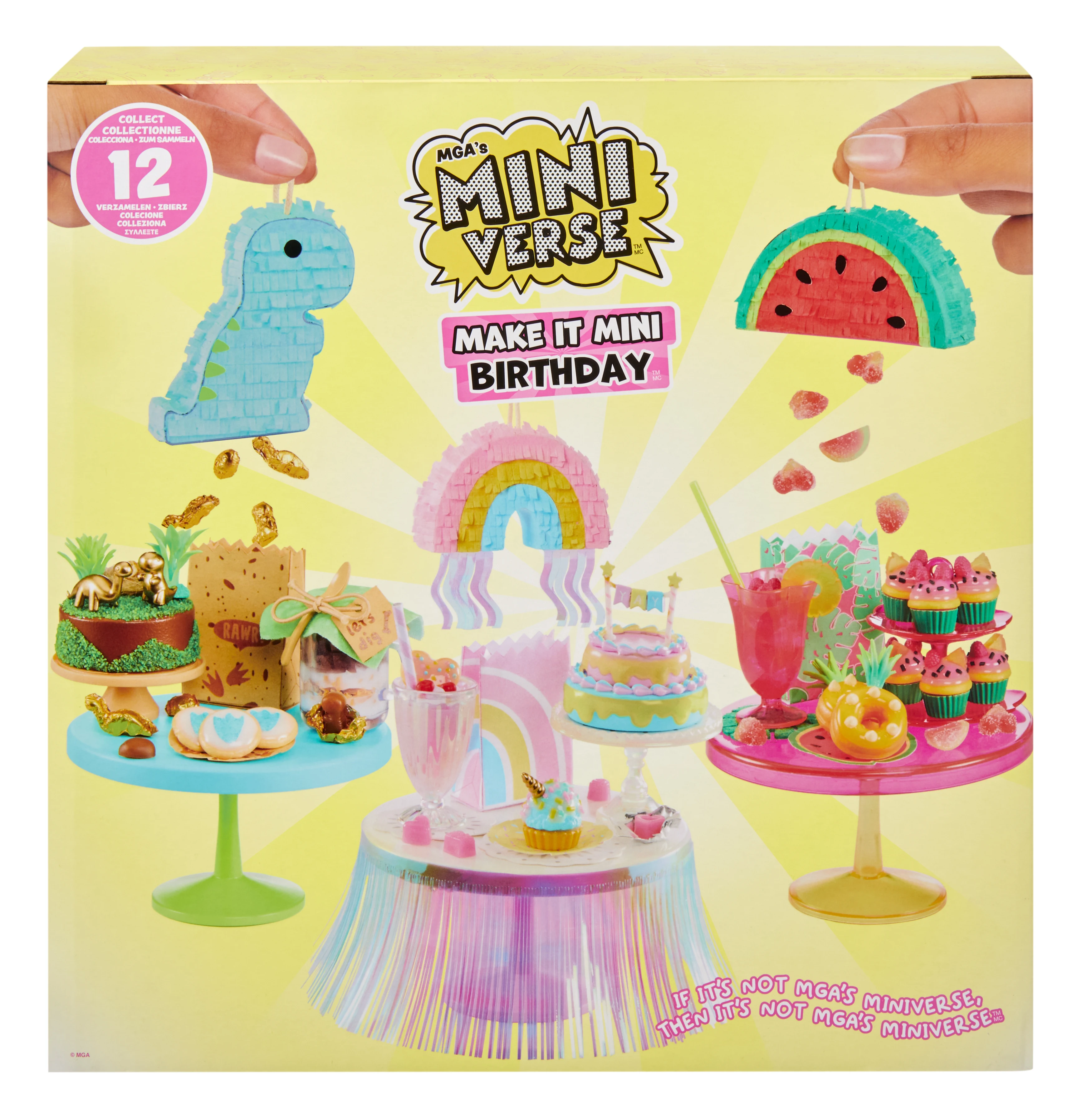 Mini Verse Blind Box Make It Birthday Series Lucky Box creativo fai da te cibo giocattolo Action Figures giocattoli di compleanno per bambini regalo