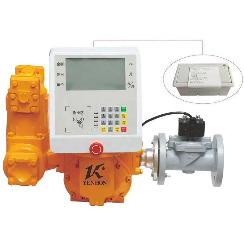 LC bulk oil flow meter for fuel station unloading flow meter