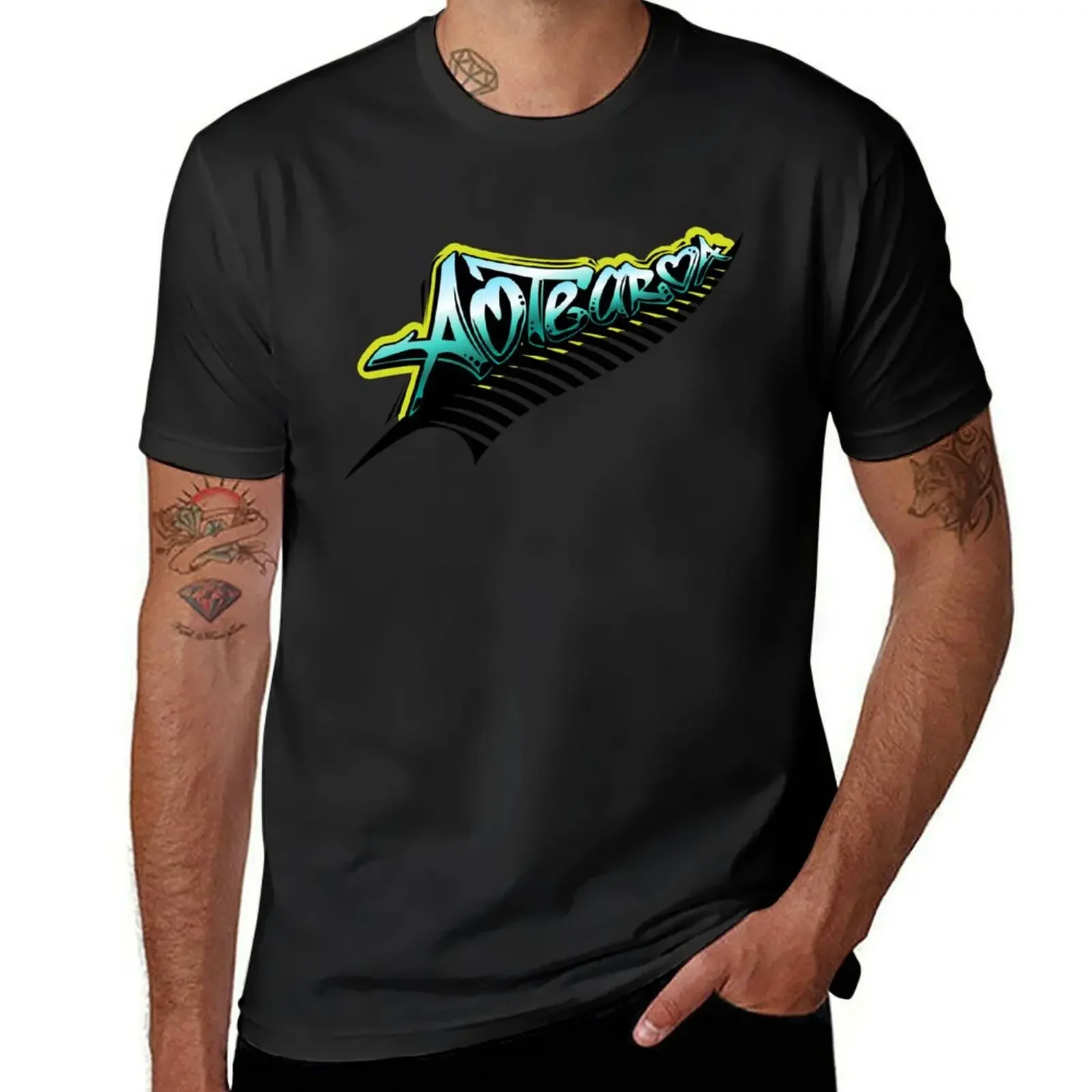 

New Zealand Aotearoa Kiwi Fern all blacks graffiti T-Shirt custom shirt plus size clothes plus size tops mens funny t shirts