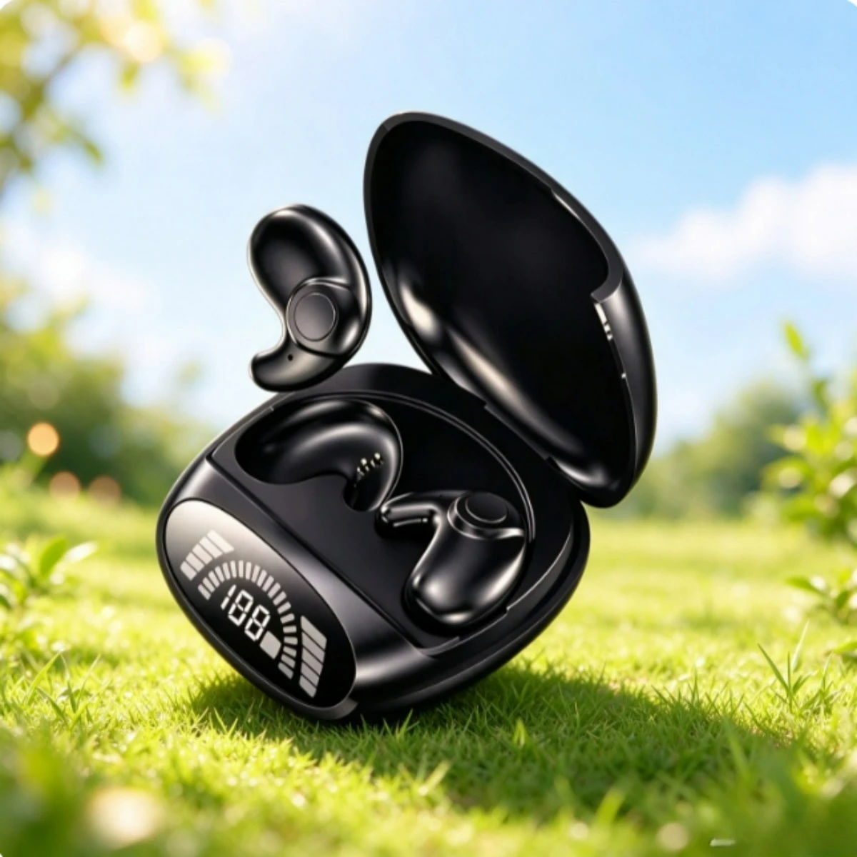 For SONY Lightweight Invisible Sleep Earphones Ultra-Thin Ergonomic Fit Side-Sleep Friendly Cloud-Like Comfort Clear With Mic