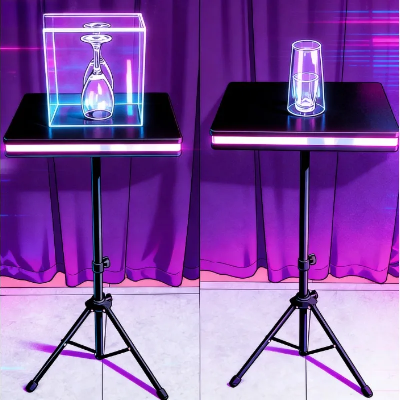 

Устройство для фокусов 2-в-1 с дистанционным управлением – трюк с разбиванием стекла и монетой в стакане, сценические иллюзии, реквизит для ментализма, аксессуары для фокусников