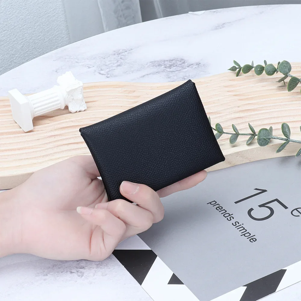 Mini Coin Purse Genuine Leather Small Coin Wallet Genuine Leather Hasp Coin Purse Pouch Change Holder Card Holder for Men Women