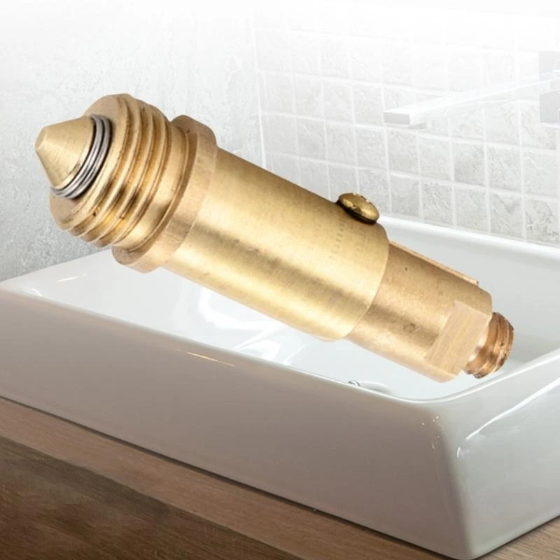 

Upgrades Basin Sink Bounce Cores Drainer Valves Brass Spring Mechanism Brass Threaded Drain Valves for Easy Water Control