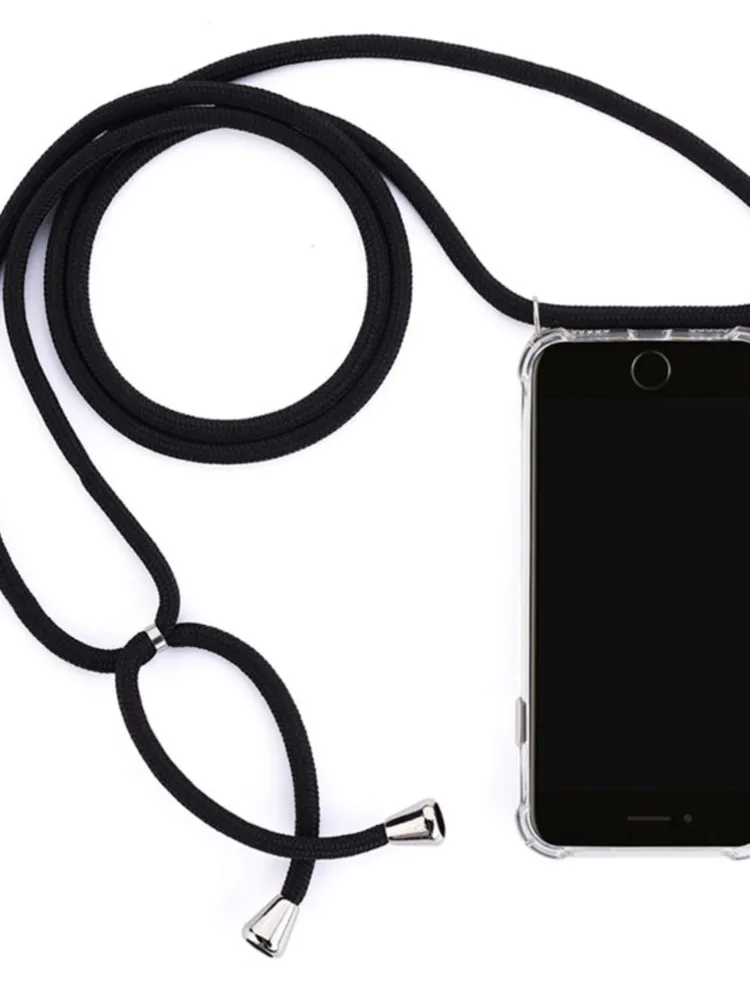 Luxury Lanyard Silicone case for Huawei Mate 60 Mate 50 Mate 40 30 Pro P50 P40 P30 Pro P50Pocket Necklace Rope Strap Cord Cover