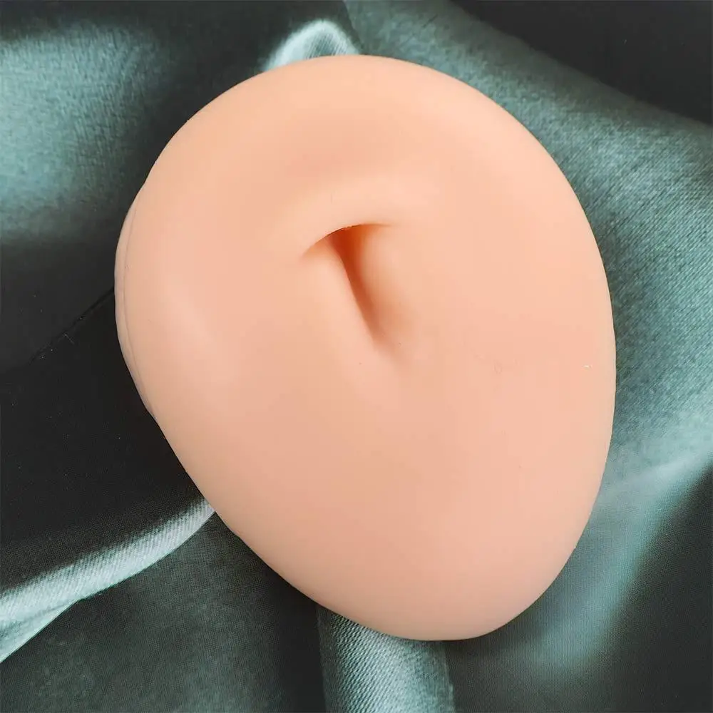 السرة ثقب المجوهرات عرض محاكاة جزء الجسم سيليكون الوجه نموذج ثقب المجوهرات أداة الوشم ثقب الممارسة
