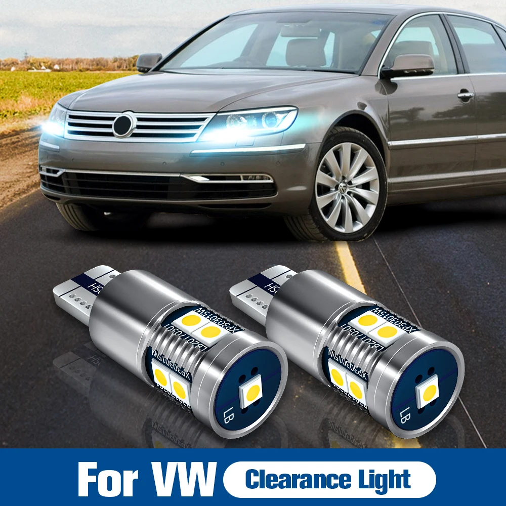 

Светодиодные Габаритные огни W5W T10 Canbus для VW EOS Fox Jetta Multivan Routan Phaeton Santana Scirocco Sharan Tiguan Transporter, 2 шт.