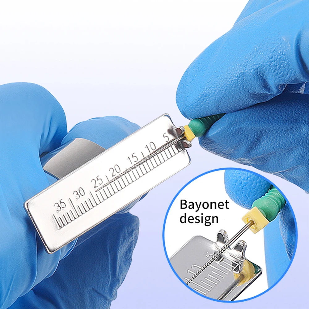 Dental Endo Block Ruler Root Canal File Holder Mini Measuring Block Endodontics Dentistry Tools