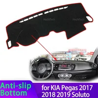 Para KIA Pegas 2017 2018 2019 Soluto cubierta del salpicadero del coche evitar almohadilla de luz Panel de instrumentos alfombrilla funda alfombras