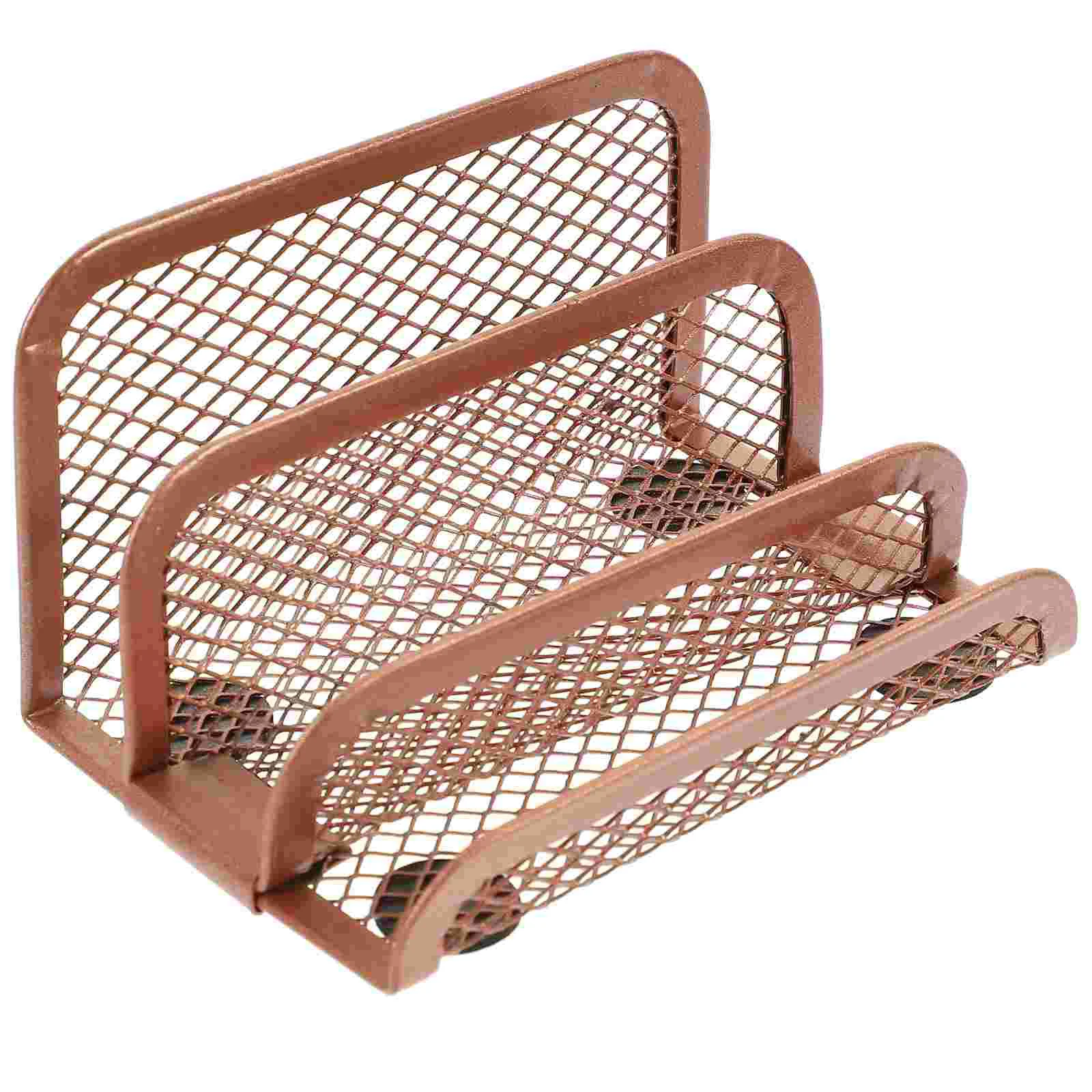 

Folder Desktop File Rack Letter Racks for The Home Magazine Household Book Newspaper Office Supplies Rose Gold