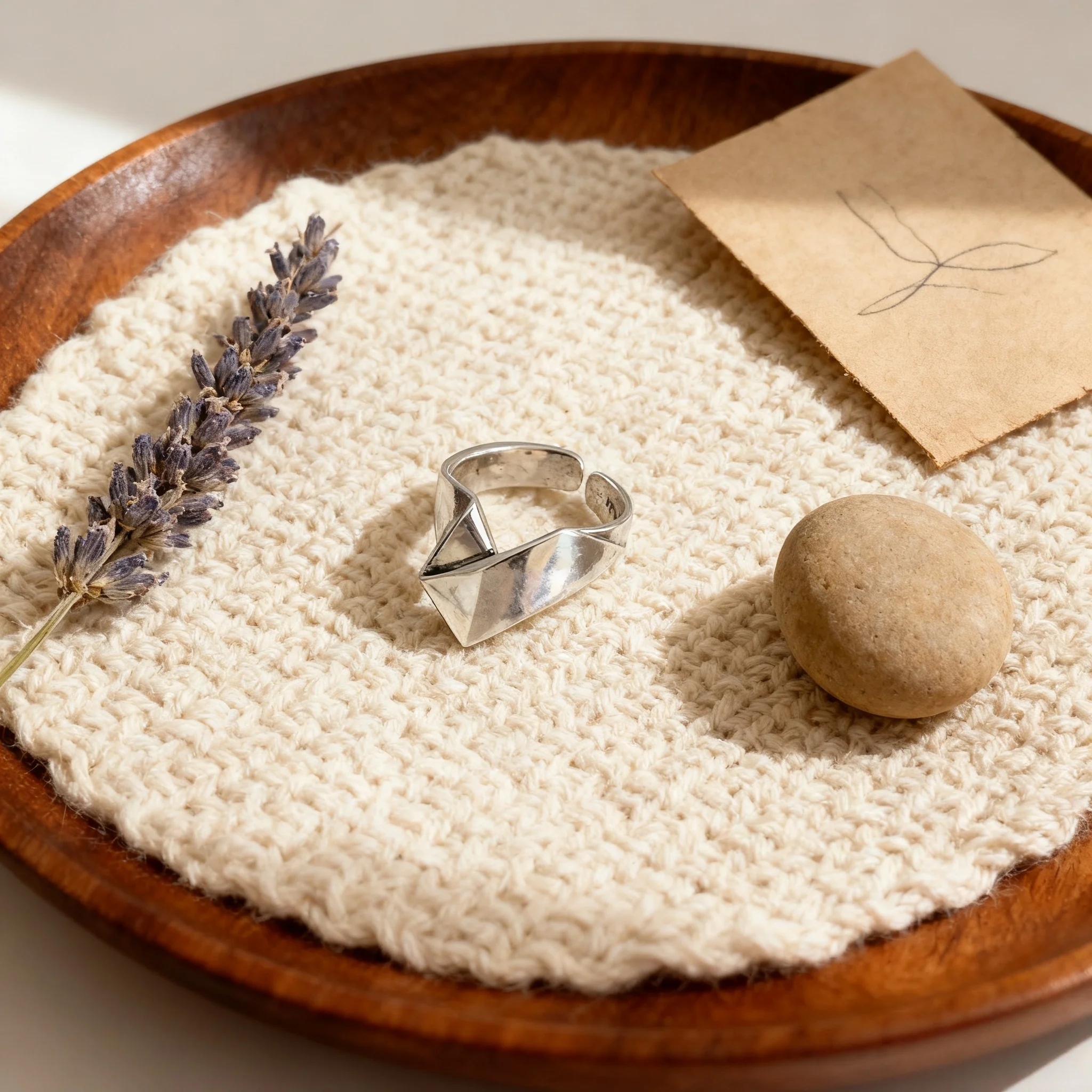 

Simple Silver Irregular Folding Design Couple Ring New Geometric Pattern Suitable For Men And Women To Wear Party Jewelry Gifts