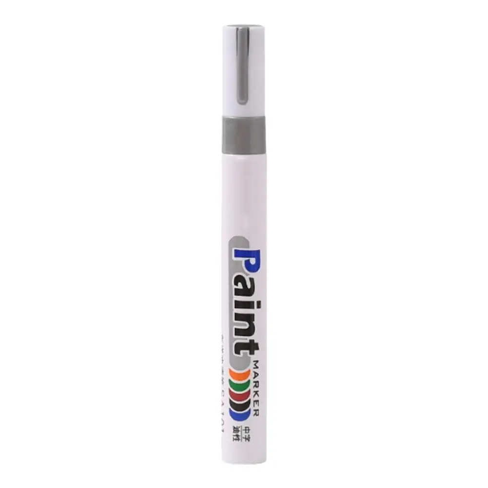 Paint Pen Waterproof Cars Wheel Tire Oily Mark Pen Paint Tyre Quick Pen Marker Dry Graffiti Auto DIY Marker Paint Rubber M2U1