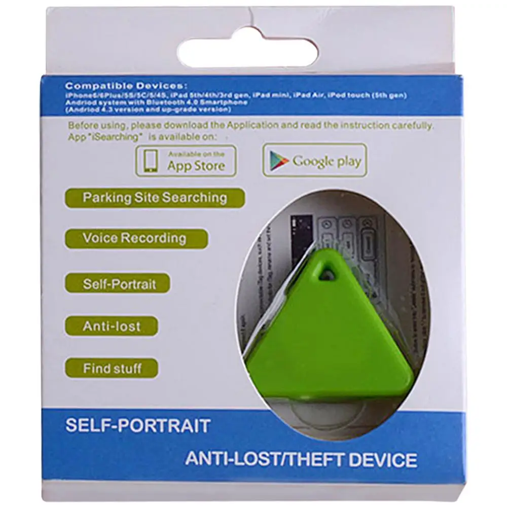 Localizzatore GPS portatile dispositivo Anti-smarrimento cercatore Tracker triangolo Anti-perso allarme telefono cellulare portachiavi Spot portachiavi