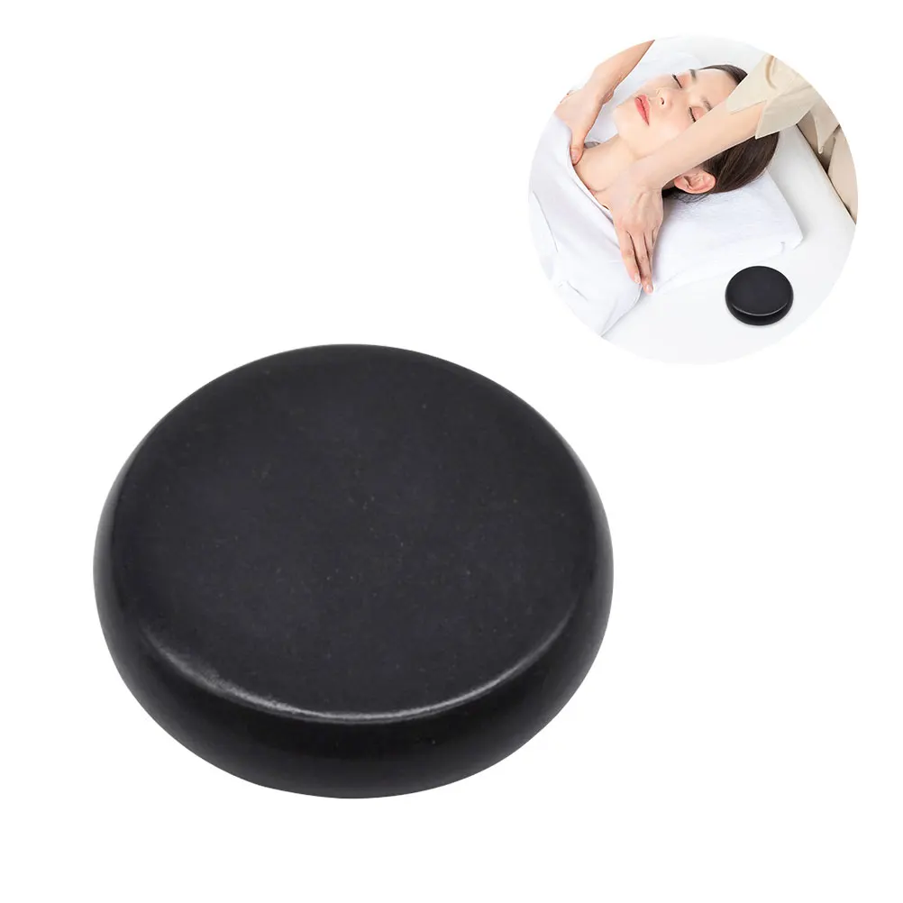 

2pcs Volcanic Massage Stones Natural Black Spa Hot Stone Body Treatment Tools For Skin Care Electromagnetic