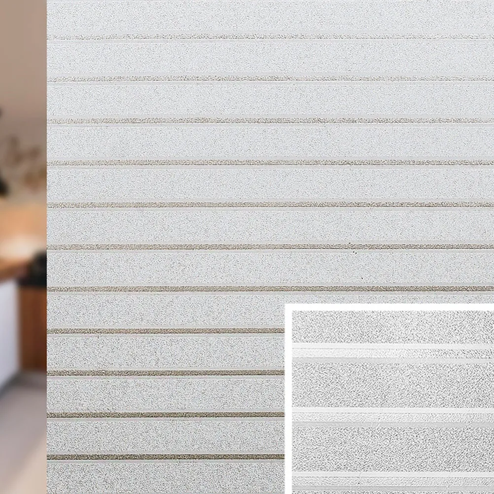 50x100cm Static Cling Window Film Non Adhesive Frosted Opaque Privacy Glass Film for Home Office Kitchen Sliding Doors Cabinet