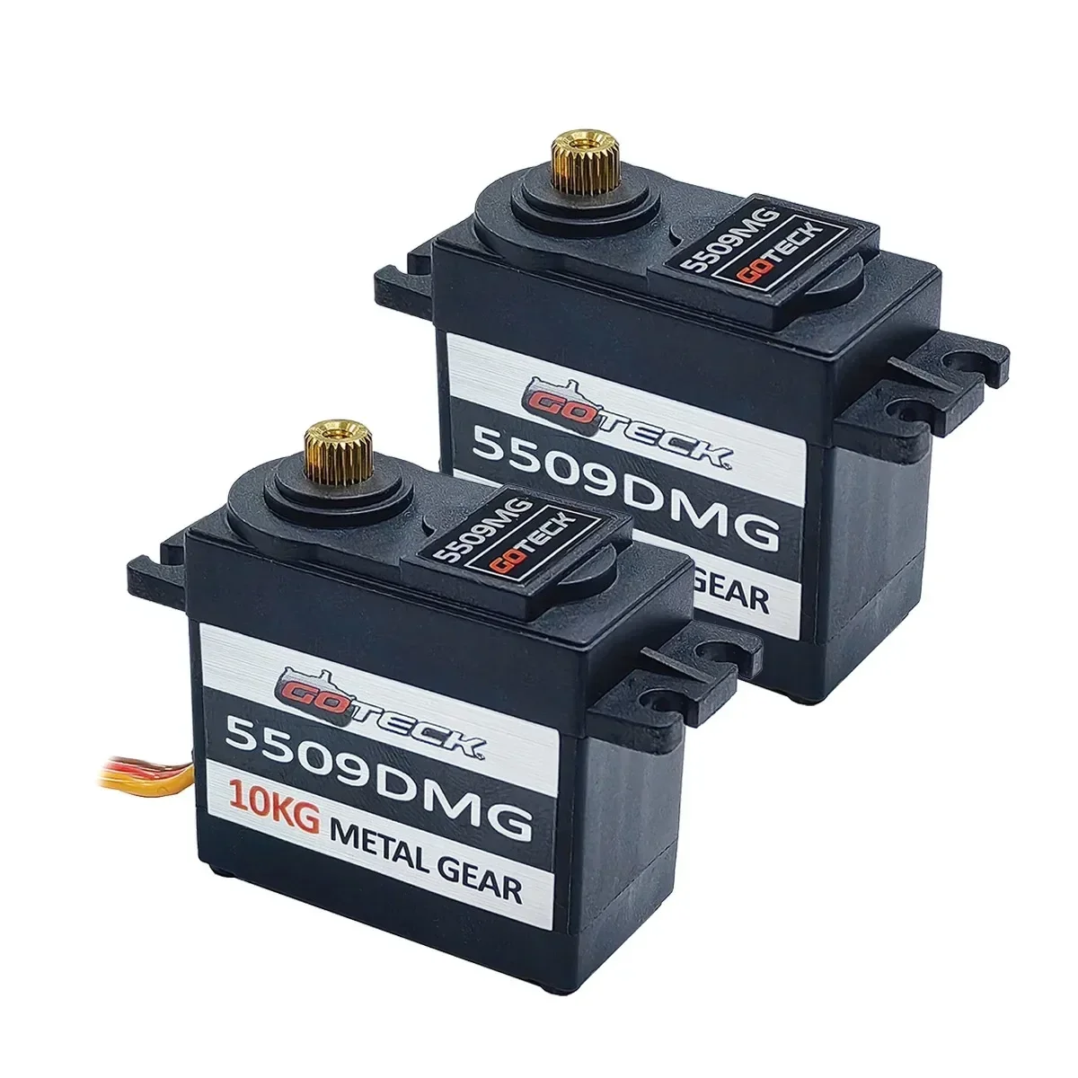 GOTECK 2個 フルメタルギア デジタルサーボ 25Tサーボホーン付き RCカー ボート 固定翼ヘリコプター 飛行機 ロボット おもちゃ