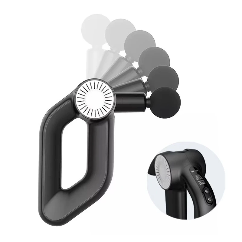 

30 Speed Massage Gun Handheld 12MM Amplitude 8 Heads D6 Pro Heating and Cooling Head LCD Touch Screen Massage Guns