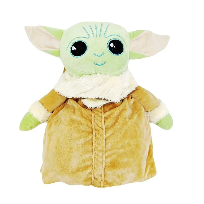 2024 Disney New Anime Yoda Baby School Bag Plush Toy Backpack Cute Alien Doll Pp Cotton Backpack Children'S Gift