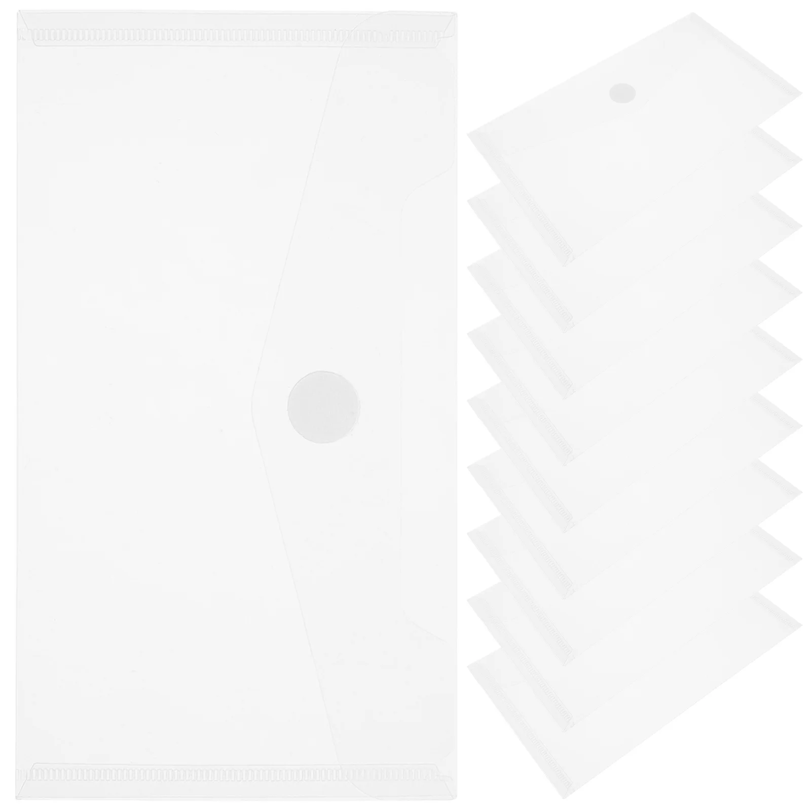 

40 шт., прозрачные пакеты для наличных, прозрачный пластиковый органайзер для документов, водонепроницаемый чехол для денег для банковских депозитов, чеков, офиса, делового использования