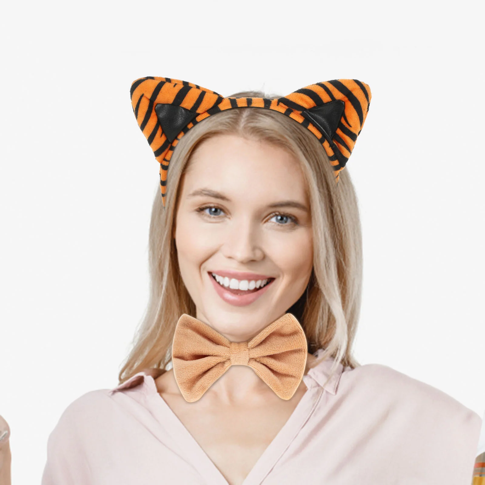 Holiday Party Performance Costumes and Accessories Cosplay Tiger Ears Headband Animal Theme Parties Plastic Tail Prop