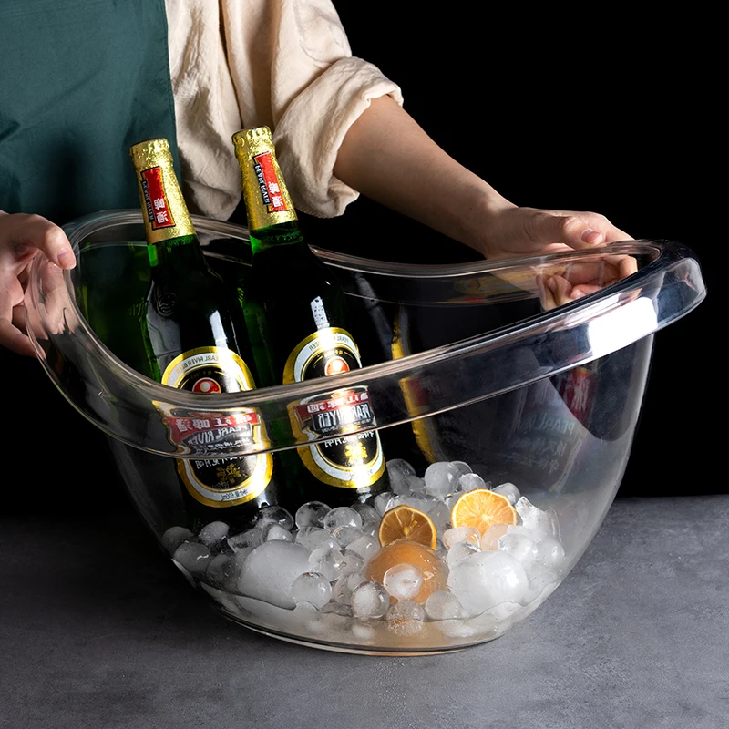 

Acrylic large-capacity ingots ice wine barrels, large-sized chilled beverage ice cubes barrels, champagne and beer barrels