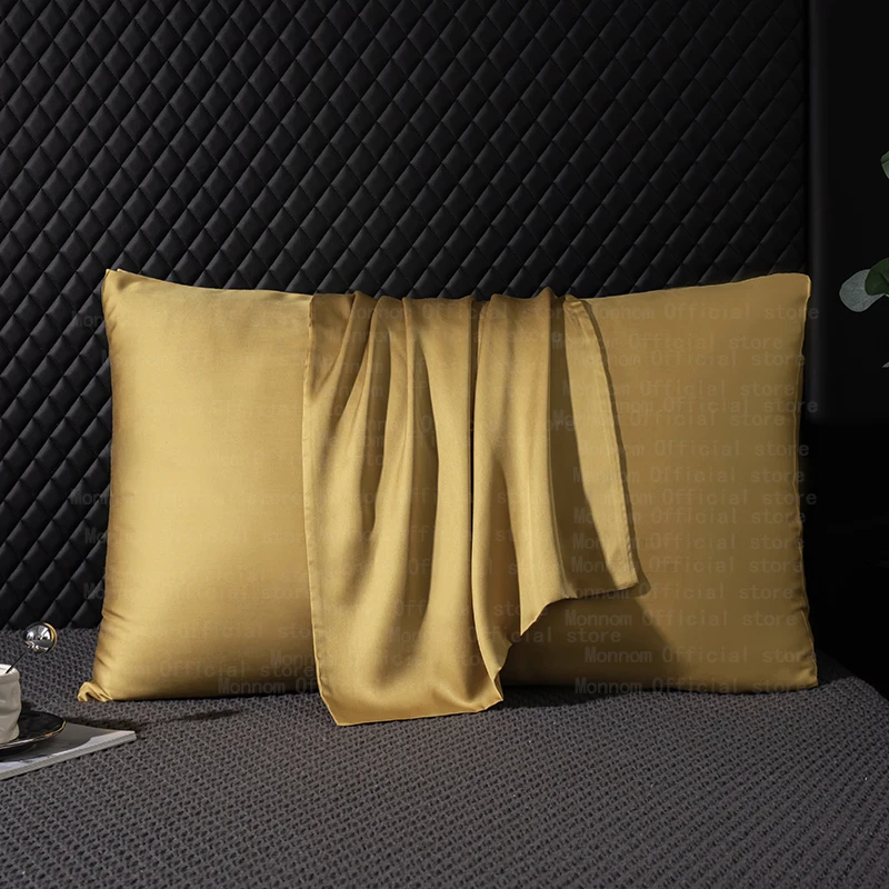 Natural Mulberry Silk Pillowcase Silk Pillow case Solid Color Multi-Size Pillowcase 40x60cm 50x90cm