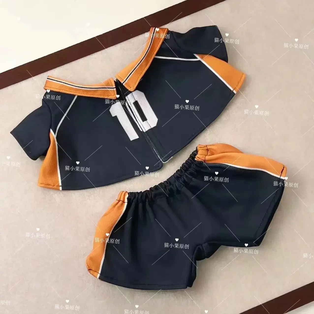 Anime Haikyuu!! Shoyo Hinata Cosplay Costume for 40cm Plush Doll Body Dress Up Clothes Stuffed Toys Figures