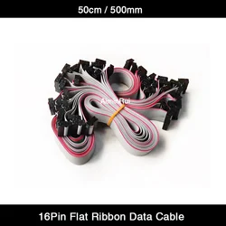 10pcs/lot 16Pin Flat Ribbon Length  50cm Flat Wire / HUB Cable Indoor / Outdoor LED Screen Modules / LED Control Card Data Cable