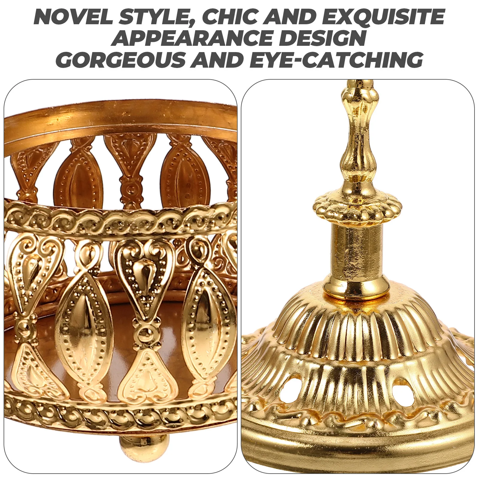 Exquisite Incense Burner Desktop Adornment Creative Design Iron Material Jewelry Storage Box Home Decor Incense Burner