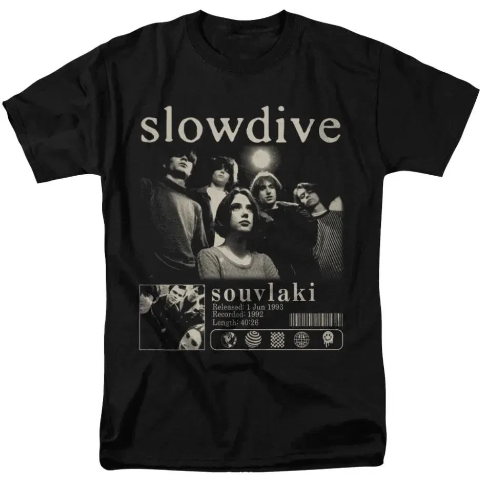 

Plus Size Summer Women's Vintage Slowdive T-Shirt Cotton Breathable Stylish Versatile Street Style Oversized