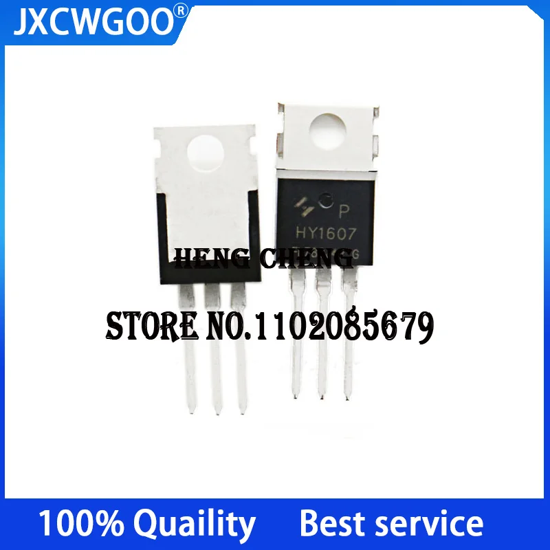 10PCS 100%New Original HY1607P HY1607 TO-220 N-channel 68V 80A Field-effect transistor